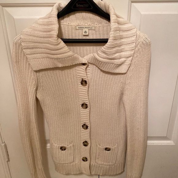 Banana Republic Wide Collar Cardigan - Picture 1 of 5